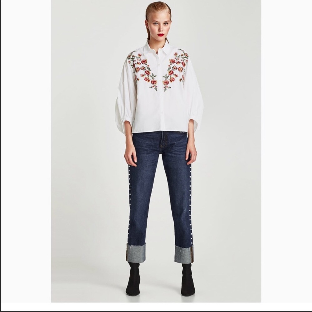 Zara Trafuluc Collection Embroidered Top - Picture 2 of 4